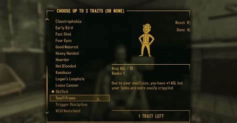 best traits in new vegas